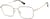 Angle view of Rectangle Glasses 3239514 in Gold thumbnail