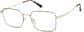 Angle view of Square Glasses 3239514 in Gold thumbnail