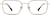 Front view of Rectangle Glasses 3239514 in Gold thumbnail