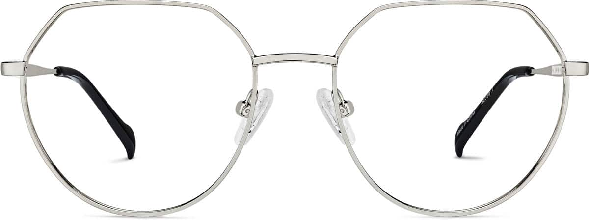 Front view of Geometric Glasses 3239611 in Silver