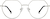Front view of Geometric Glasses 3239611 in Silver thumbnail