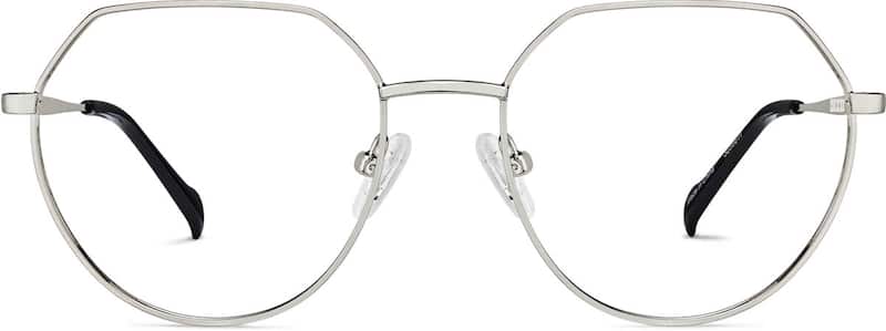 Silver Geometric Glasses