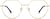 Front view of Geometric Glasses 3239614 in Gold thumbnail