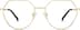 Geometric Glasses 3239614 in Gold