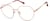 Angle view of Geometric Glasses 3239619 in Rose Gold thumbnail