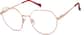 Angle view of Geometric Glasses 3239619 in Rose Gold thumbnail