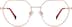 Geometric Glasses 3239619 in Rose Gold
