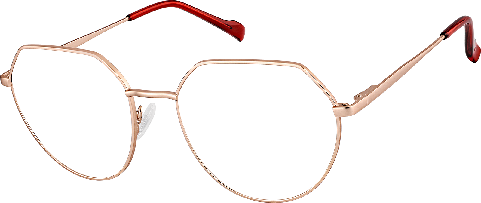 Silver Geometric Glasses #3239611 | Zenni Optical