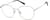 Angle view of Geometric Glasses 3239711 in Silver thumbnail