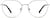 Front view of Geometric Glasses 3239711 in Silver thumbnail