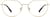 Front view of Geometric Glasses 3239714 in Gold thumbnail