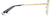 Side view of Geometric Glasses 3239714 in Gold thumbnail