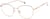 Angle view of Geometric Glasses 3239719 in Rose Gold thumbnail