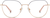 Front view of Geometric Glasses 3239719 in Rose Gold thumbnail