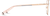 Side view of Geometric Glasses 3239719 in Rose Gold thumbnail