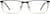 Front view of Rectangle Glasses 3239815 in Brown thumbnail