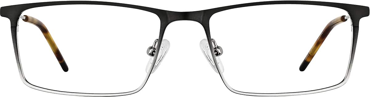 Front view of Rectangle Glasses 3239821 in Black