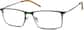 Angle view of Rectangle Glasses 3239824 in Green thumbnail