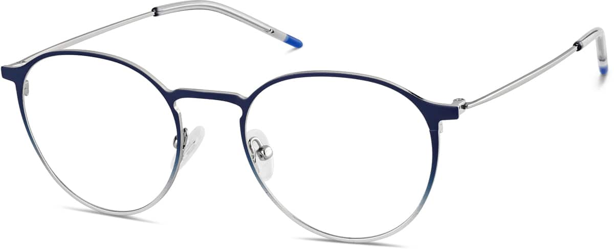 Angle view of Round Glasses 3239916 in Navy