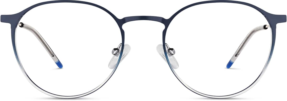 Front view of Round Glasses 3239916 in Navy