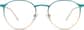 Front view of Round Glasses 3239936 in Aqua thumbnail