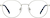 Front view of Sail Away Glasses 3240111 in Silver thumbnail