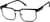 Angle view of Square Glasses 3240221 in Black thumbnail