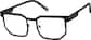 Angle view of Geometric Glasses 3240221 in Black thumbnail
