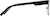 Side view of Square Glasses 3240221 in Black thumbnail