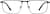 Front view of Rectangle Glasses 3240416 in Blue thumbnail