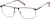 Angle view of Rectangle Glasses 3240421 in Black thumbnail