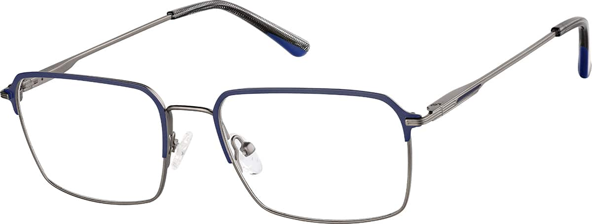 Angle view of Browline Glasses 3240516 in Blue