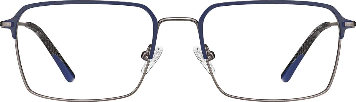 Front view of Browline Glasses 3240516 in Blue