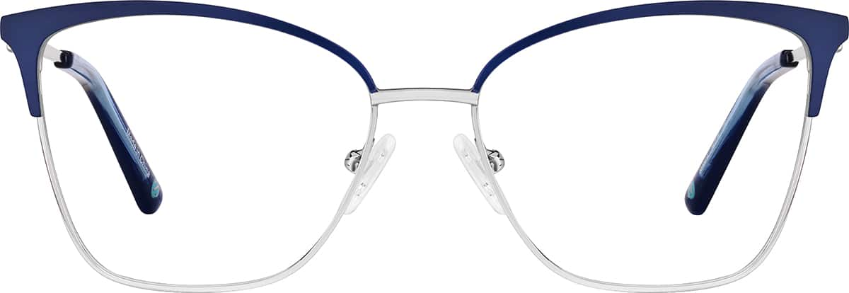 Front view of Cat-Eye Glasses 3240616 in Blue