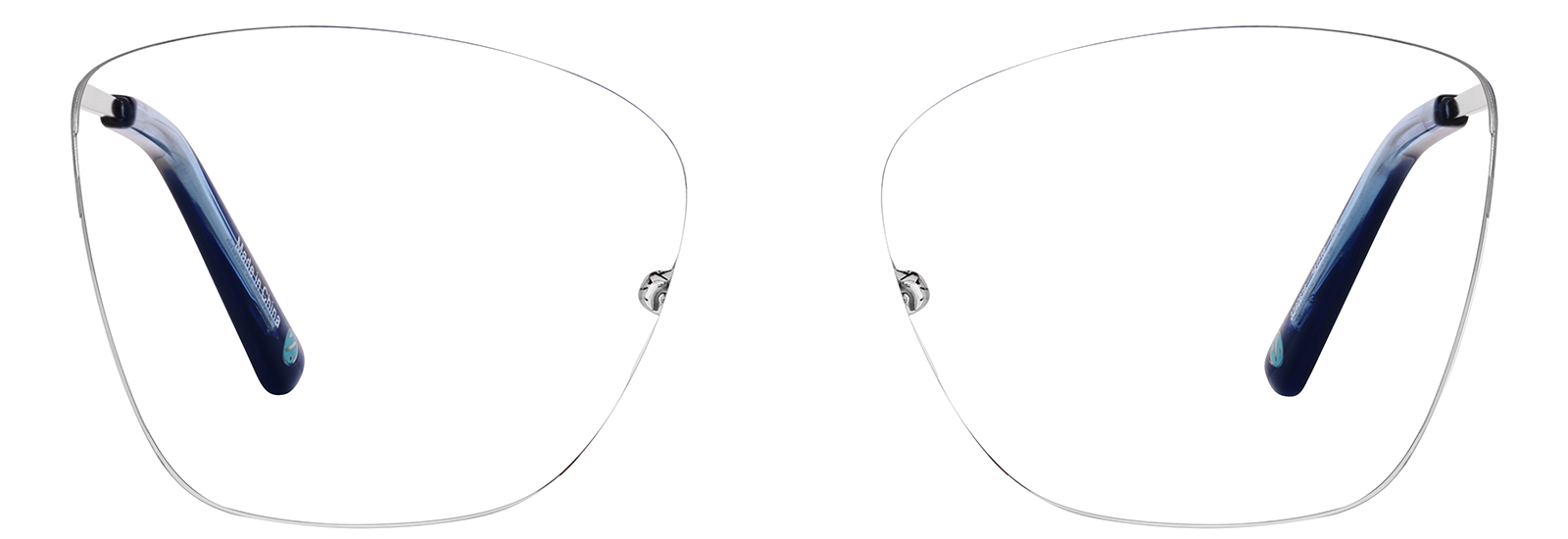 アイビーライン Syncronizer Valenty 6'02" Blue Cat-Eye Glasses #3240616 | Zenni Optical