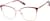 Angle view of Cat-Eye Glasses 3240618 in Red thumbnail