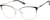 Angle view of Cat-Eye Glasses 3240621 in Black thumbnail