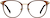 Front view of Round Glasses 3240715 in Brown thumbnail