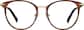 Front view of Round Glasses 3240715 in Brown thumbnail