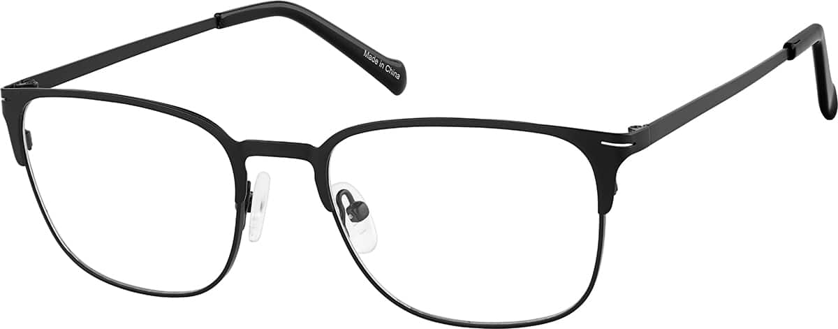 Angle view of Square Glasses 3240821 in Black