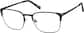 Angle view of Square Glasses 3240821 in Black thumbnail