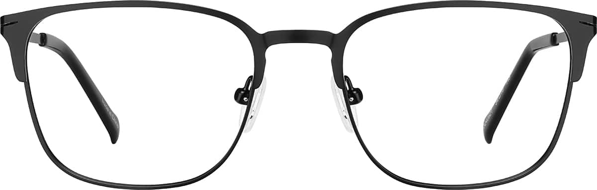 Front view of Square Glasses 3240821 in Black