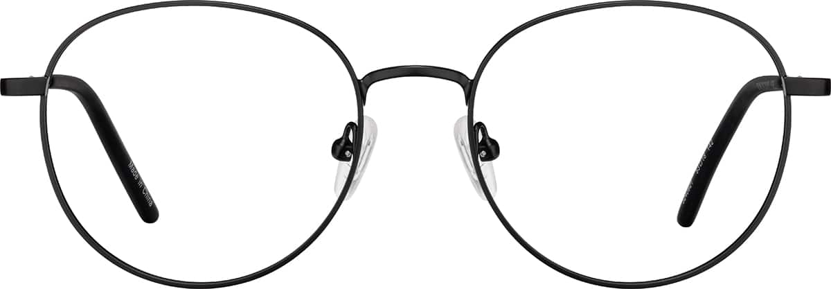 Front view of Round Glasses  3240921 in Black