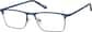 Angle view of Rectangle Glasses 3241016 in Blue thumbnail
