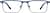 Front view of Rectangle Glasses  3241016 in Blue thumbnail
