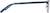 Side view of Rectangle Glasses  3241016 in Blue thumbnail