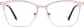Front view of Browline Glasses 3241119 in Rose Gold thumbnail