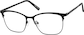 Angle view of Browline Glasses 3241121 in Black thumbnail