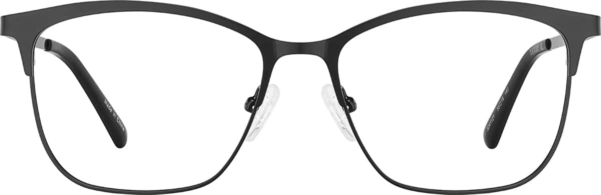 Front view of Square Glasses  3241121 in Black