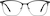 Front view of Square Glasses  3241121 in Black thumbnail